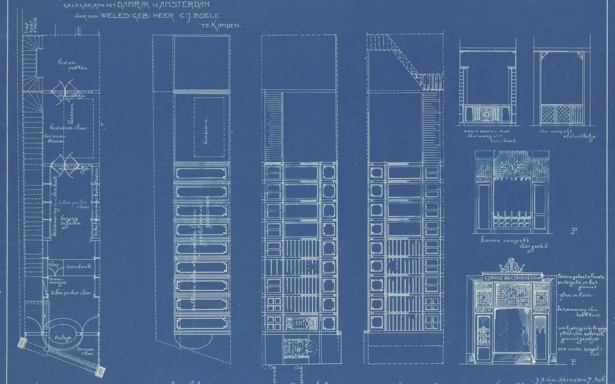 Detailed architectural drawings used to plan and permit a residential remodeling project